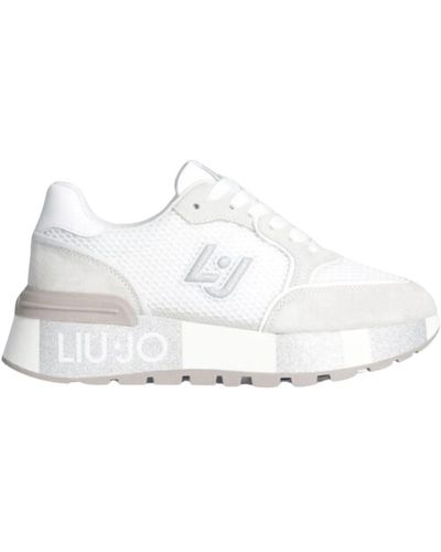 Liu Jo Sneakers donna con suola glitter - Bianco