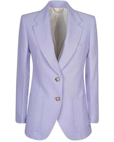 Victoria Beckham Lavendel jacke für stilvolles aussehen - Blau