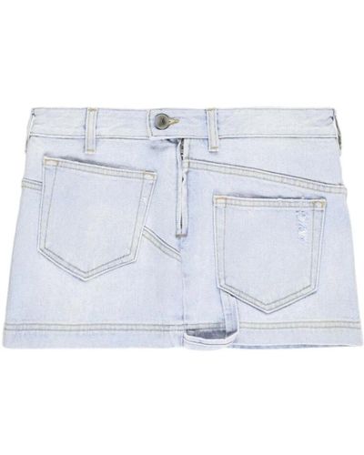 The Attico Shorts > denim shorts - Bleu