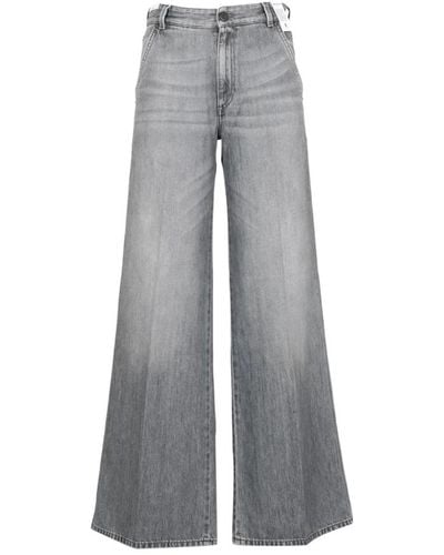 PT Torino Jeans > wide jeans - Gris