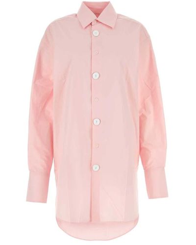 JW Anderson Oversize rosa popeline hemd - Pink