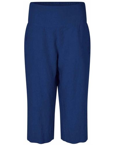 Masai Trousers > cropped trousers - Bleu