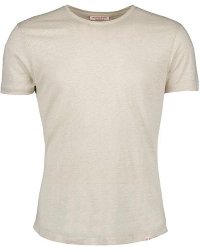 Orlebar Brown Ob-t leinen t-shirt - Weiß