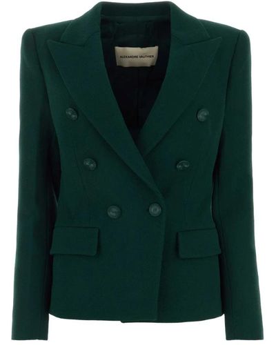 Alexandre Vauthier Blazer di lana verde scuro - elegante e confortevole