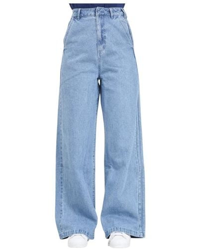 adidas Originals Jeans denim azul 3 rayas
