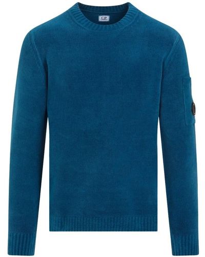C.P. Company Round-Neck Knitwear - Blue