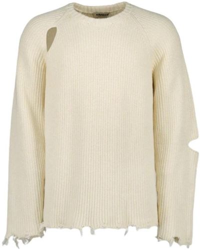 A PAPER KID Round-Neck Knitwear - Natural