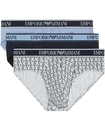Emporio Armani Baumwoll-stretch-slip-pack - Mehrfarbig