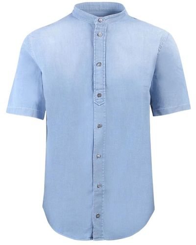 Dondup Short sleeve shirts - Blu