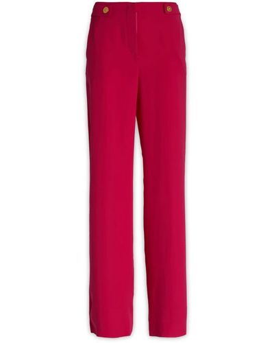 Giorgio Armani Straight Trousers - Red
