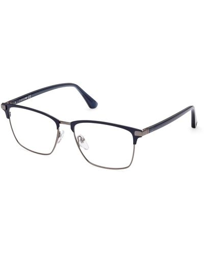 WEB EYEWEAR Montatura occhiali da sole blu lucida - Metallizzato