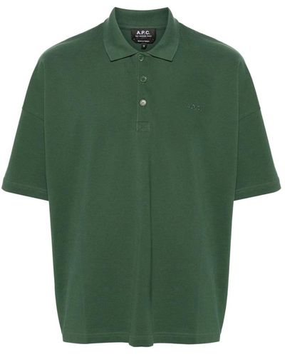 A.P.C. Polo Shirts - Green