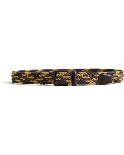 GANT Contrast elastic braided belt - Marrone