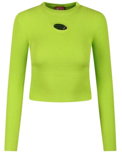 DIESEL Round-Neck Knitwear - Green