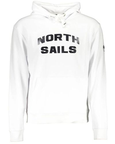 North Sails Felpe col cappuccio - Bianco