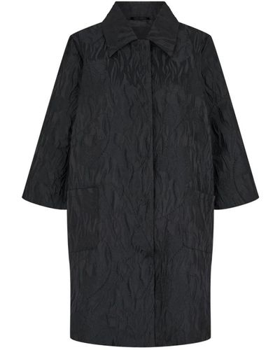 Sand Elegante chaqueta larga de brocado - Negro