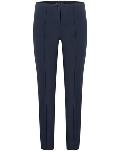Cambio Slim-Fit Trousers - Blue