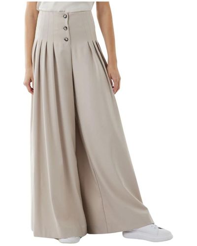 Silvian Heach Trousers > wide trousers - Gris