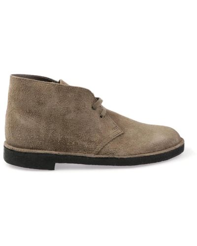 Clarks Lace-Up Boots - Gray