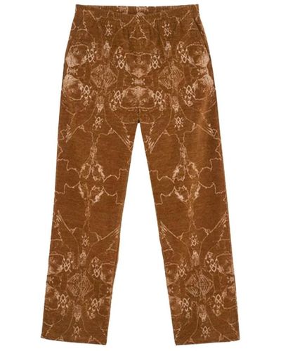 Daily Paper Straight Trousers - Brown