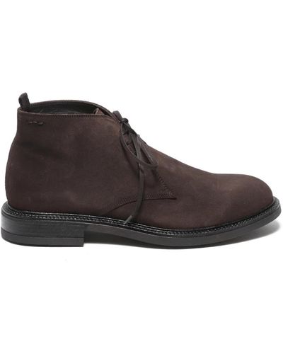 Alexander Hotto Lace-Up Boots - Brown