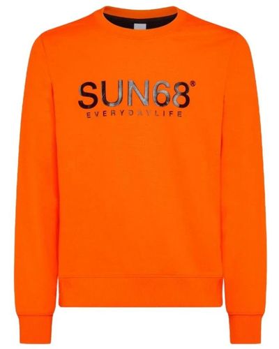 Sun 68 Sweatshirts - Orange