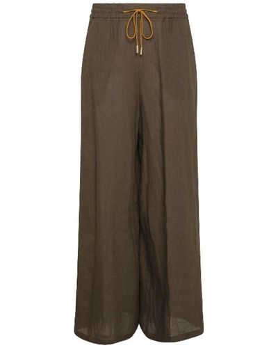 Momoní Wide Trousers - Brown