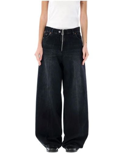 Haikure Bethany jeans con zip - Nero