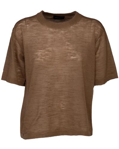 Roberto Collina T-Shirts - Brown