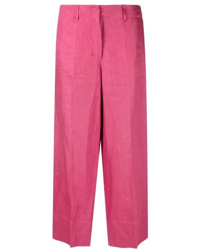 Max Mara Cropped Trousers - Pink