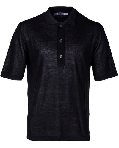 Mauro Grifoni Polo Shirts - Black