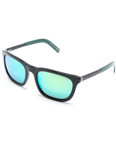 Moncler Schwarze sonnenbrille mit originalzubehör - Grün