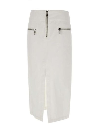 Dondup Midi Skirts - White