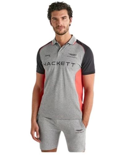 Hackett Tops > polo shirts - Gris