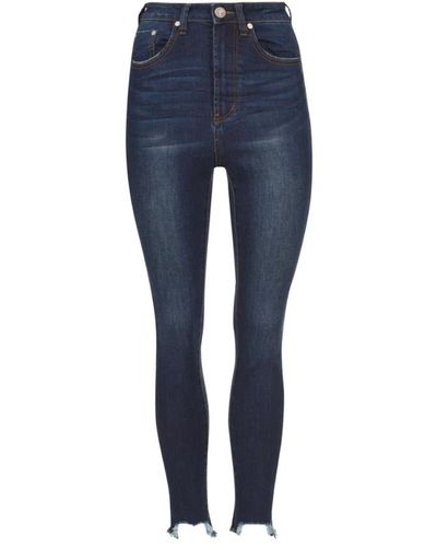 One Teaspoon High-waist skinny dunkelblaue jeans