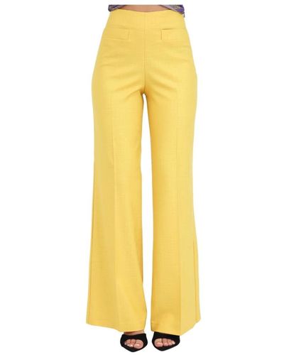 SIMONA CORSELLINI Trousers > wide trousers - Jaune