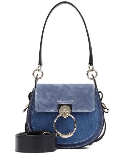 Chloé Denim tess tasche - Blau