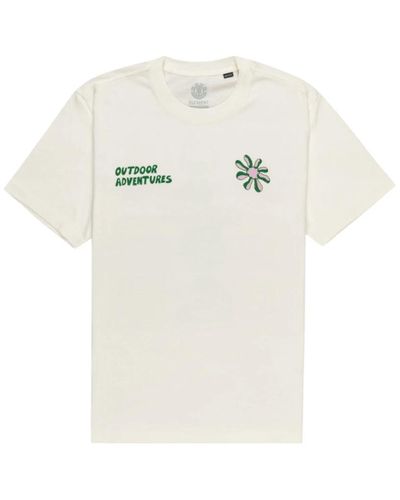 Element Outdoor adventures kurzarm t-shirt - Weiß