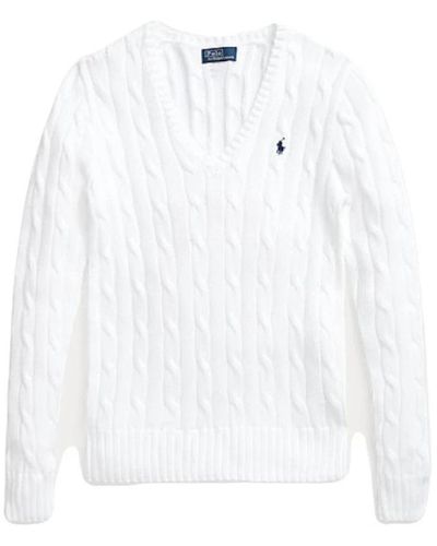 Polo Ralph Lauren V-Neck Knitwear - White