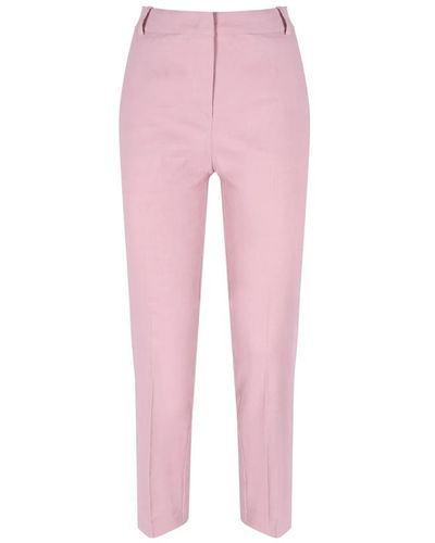 Pinko Pantalones de algodón elastano - Rosa