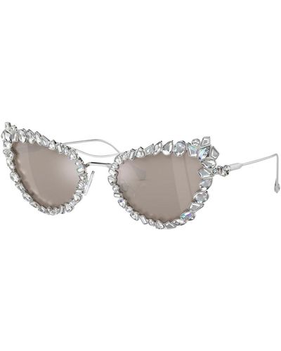 Swarovski Kristall dekorative sonnenbrille sk7011 4001ap - Weiß
