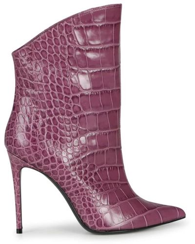 Giuliano Galiano Heeled Boots - Purple