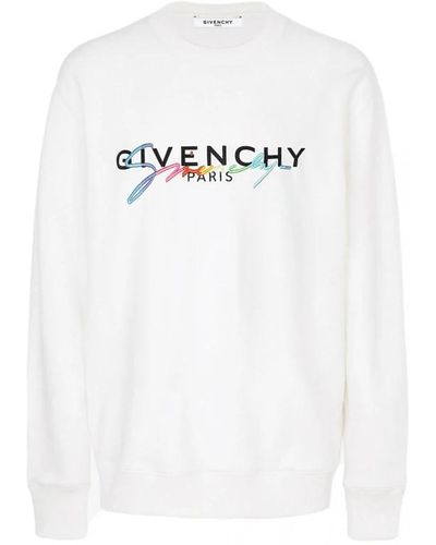 Givenchy Sudadera de logotipo bordado - Blanco