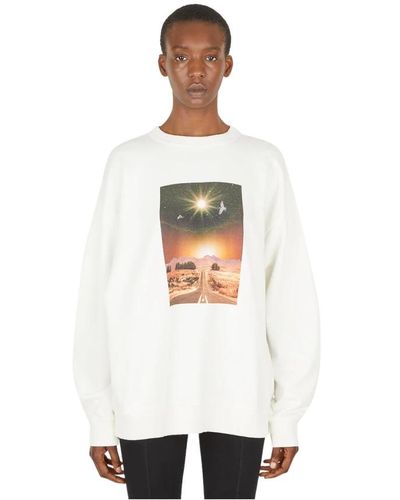 Rodebjer Iwa sci-fi sweatshirt - Bianco