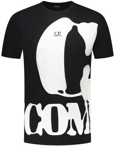 C.P. Company Kurzarm t-shirt komfort stil - Schwarz