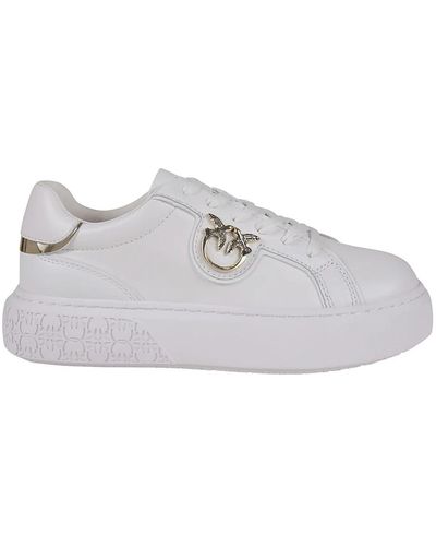 Pinko Weiße sneakers für frauen - Grau