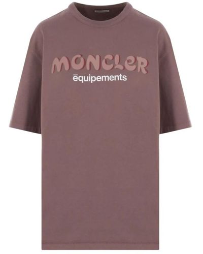 Moncler Pflaume jersey t-shirt salehe bembury zusammenarbeit - Lila