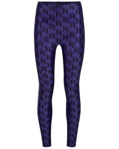 Elisabetta Franchi Leggings - Blue