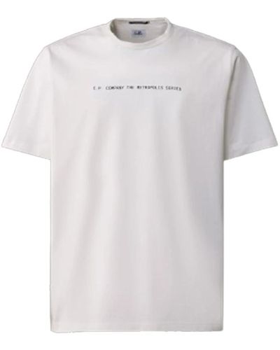 C.P. Company Grafik t-shirt - metropolis serie - Weiß