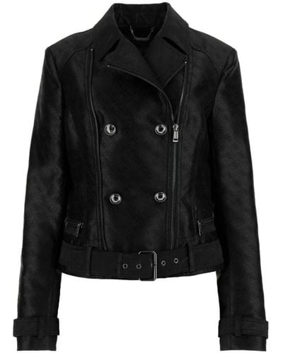 Guess Jackets > leather jackets - Noir